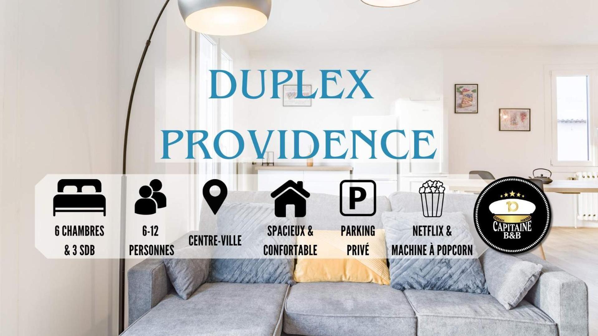 Duplex Providence - Ideal Groupe - Confort - Parking Prive Труа Экстерьер фото